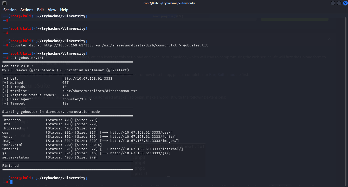 Gobuster Directory Brute Force
